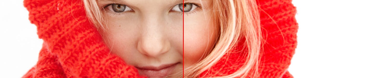 Pige med rødt halstørklæde - Lightroom Presets